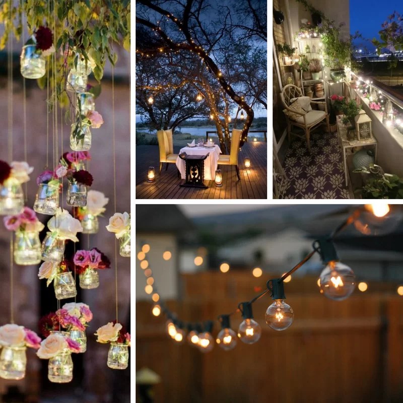 illuminazione giardino cena aperto idee ispirazioni