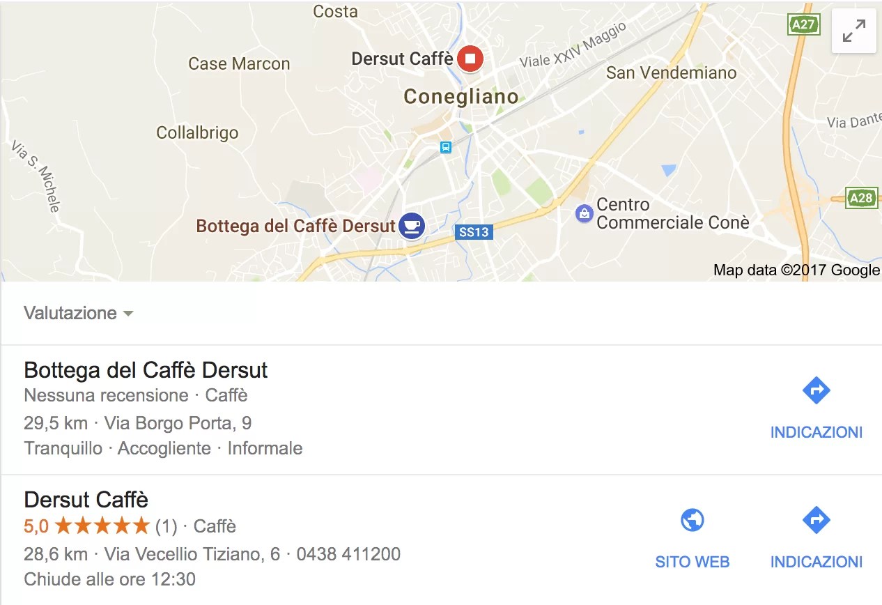 promuovere un bar attraverso google my business google maps