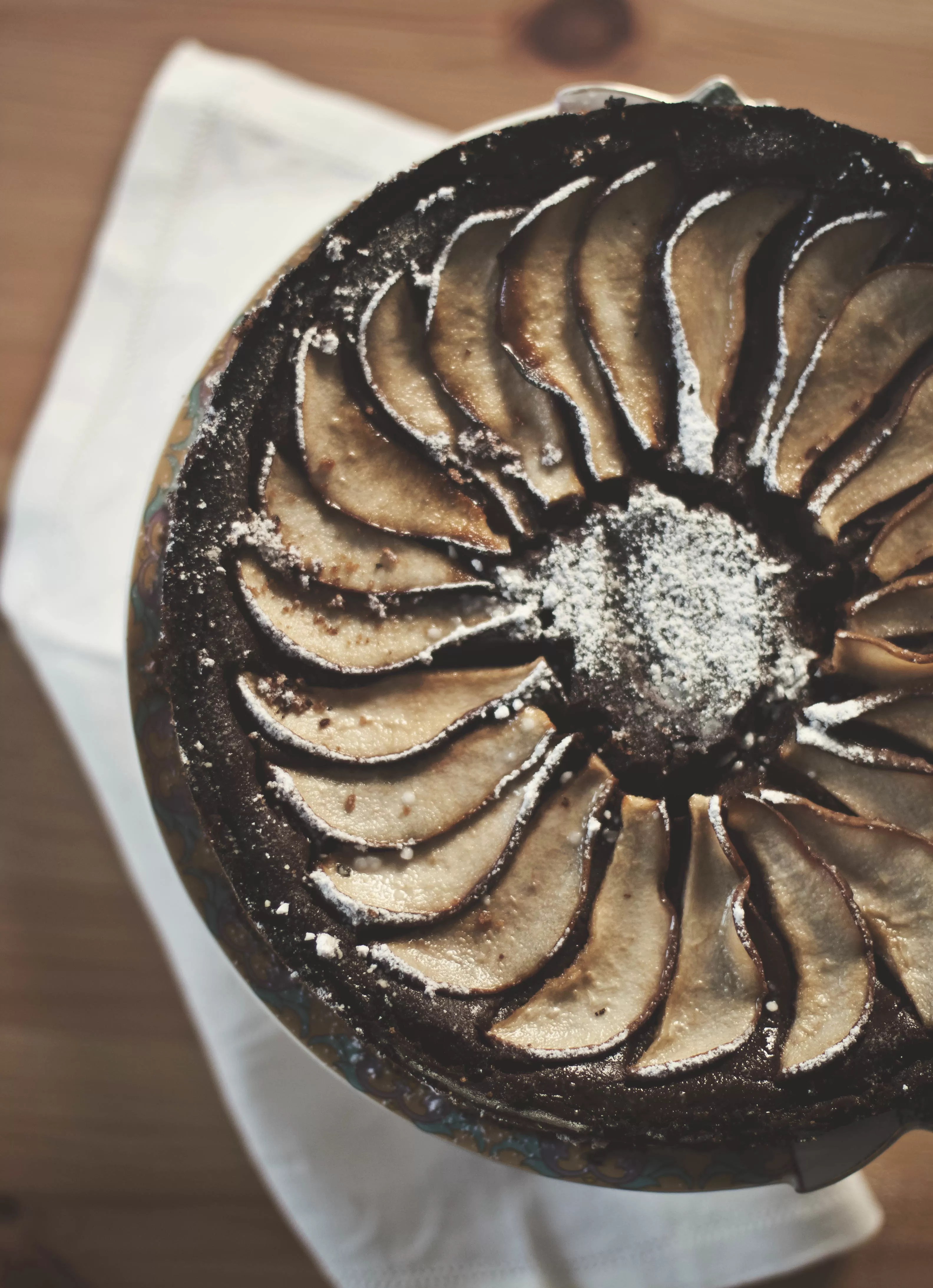 ricetta cheesecake al caffè cioccolato e pere